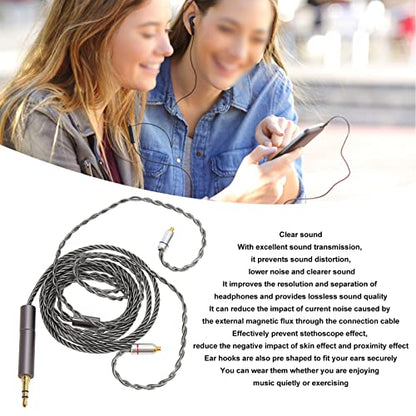 Earphone Cable,MMCX to 2.5mm 3.5mm 4.4mm Replacement Cable Detachable Earphone Cable 3.5MM Earphone Replacement Cable Headphones Extension Cable for UE900 T100 W40 ES50 UM PRO30