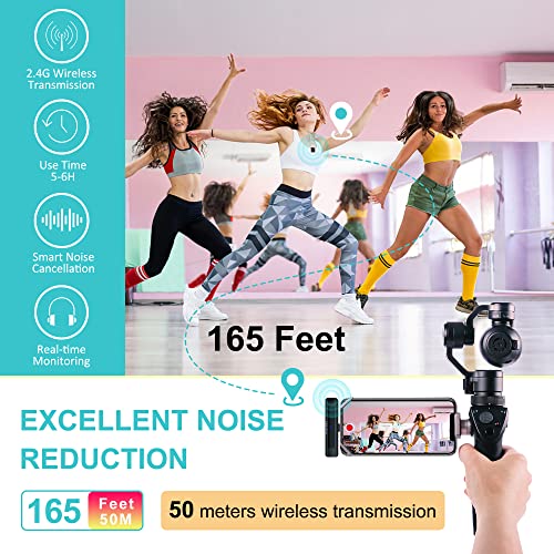 KIMAFUN Lavalier Microphone Wireless for iPhone iPad, Lapel Clip on Mic with Lightning Receiver, KM-G50-5 - size: Lightning-1Tx1Rx