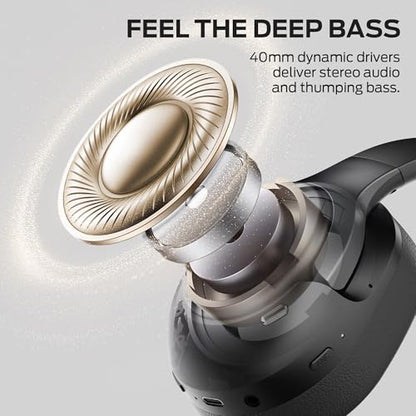 Monster Persona 5th ANC-Wireless Bluetooth Over-Ear Headphones with Microphone, 70H Playtime, Foldable Lightweight Bluetooth 6.0 Headphone for Travel/Office