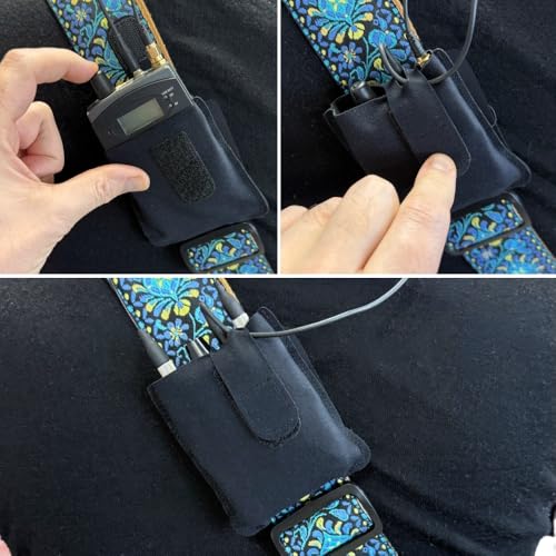 URSA Live Pouch: Premium Belt & Instrument Strap Pouch for Wireless Transmitters & Receivers. Quick and secure removal and attachment. Compatible with Line 6, Sennheiser, Shure & More - color: Medium