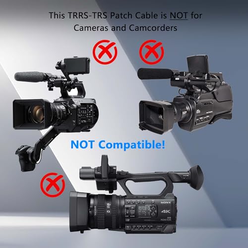 GINTOOYUN 2PCS 3.5mm TRS to TRRS Adapter Micphone Cable SC7 Cord Coiled Audio Wire Micphone Lead for Rode SC7, VideoMic, VideoMicro Go, Boya, Other External Mic - TRRS Cable Smartphone and Tablets
