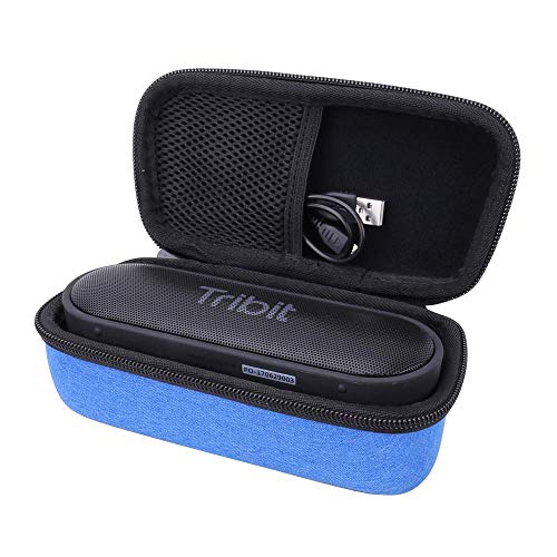 Aenllosi Case for Tribit XSound Surf/Go Portable Bluetooth Speaker, Blue | EVA case construction, Water-resistant, Dust-resistant design, Smooth zipper access, Carry handle, Case only - color: Blue