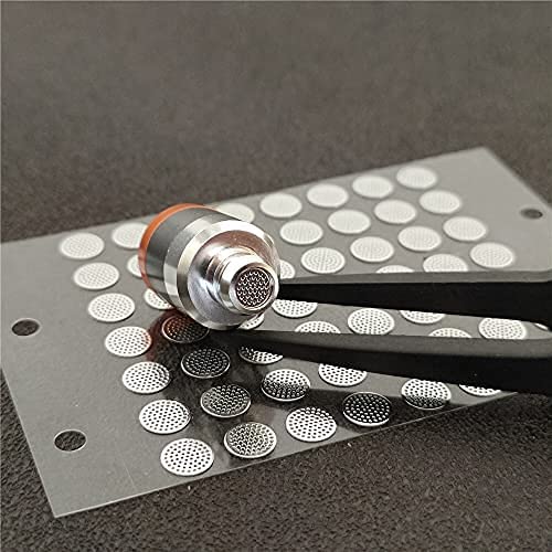 Earbuds Dust-Proof Steel Mesh with Glue Stainless in-Ear Earphones Replace Clean Net Filter dust Headphones Shell Steel mesh 3.7mm 4.5mm 4.8mm 5.0mm (Pack of 10pairs) (4.8mm - size: 4.8mm*10 pair
