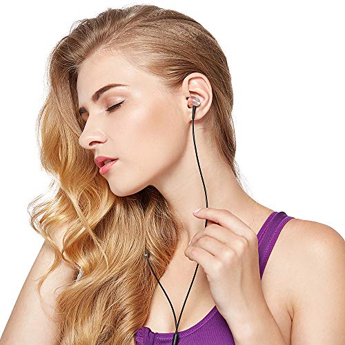 1MORE Piston Fit in-Ear Earphones Fashion Durable Headphones with 4 Color Options, Noise Isolation, Pure Sound, Phone Control with Mic for Smartphones/PC/Tablet - Pink - color: Pink