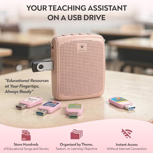 WinBridge Voice Amplifier with Bluetooth, Portable Speaker and Microphone Set | Wireless Mic Headset Speaker for Teachers, Tour Guide, Publick Speaking, Fitness Instructors, Features Mute, WB002 Pink - color: Pink