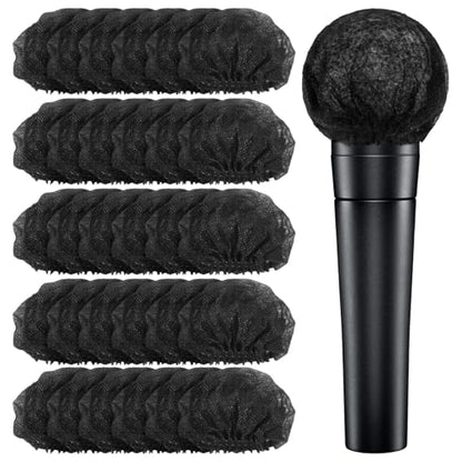 800 Pcs Non-Woven Microphone Windscreens, Disposable Protective Covers, Individually Wrapped Mic Caps for Karaoke, Studio, and Live Performances