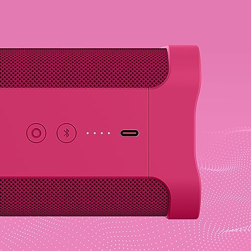 Lifeworks Skullcandy Terrain XL Wireless Bluetooth Speaker - IPX7 Waterproof Portable Speaker, 18 Hour Battery, Nylon Wrist Wrap, True Wireless Stereo (Pink) - color: Pink, style: Terrain XL