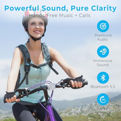 Wearable Bluetooth Speaker, Clip On, 10H Working Time, IPX7 Waterproof | Portable Mini Personal Speaker, Clean Sound, BT 5.3, ENC Built-in Mic, Hands-Free Music/Calls for Outdoor Work