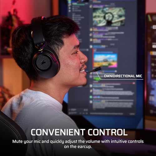 Corsair HS35 v3 Wired Gaming Headset with Mic – Carbon - color: Carbon