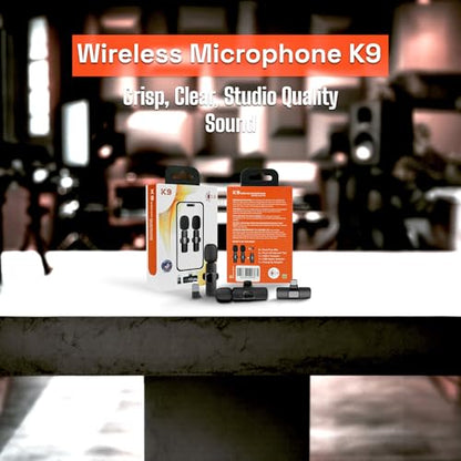 JLB Wireless Lavalier Lapel Microphone 2-Pack for iPhone, iPad & USB-C