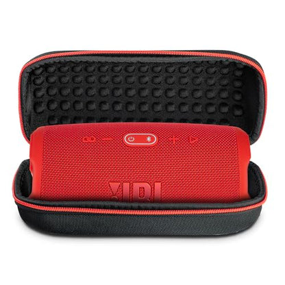 JBL Charge 5 Wireless Bluetooth Speaker (Red) | Rugged IP67 Waterproof Outdoor Audio with Deep Bass & 20H Playtime | Includes Protective Travel Case for Beach, Hiking, Camping, and More - color: Red