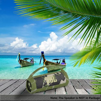JCHPINE Silicone Cover Case for JBL Flip 6 Portable Bluetooth Speaker - color: Camo