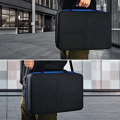 Hard Shell Carrying Case for Playstation 5 Console, Travel Case for PS5 Disc Digital Edition, Storage Bag for PS5 Controllers and Other Accessories