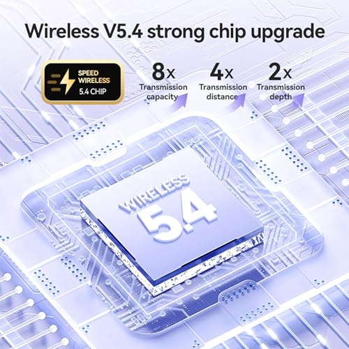 Open Ear Clip Headphones Wireless Earbuds Bluetooth 5.4 Sports Earphones Wireless Charging Case & LED Power Display Waterproof Fitness Headphones for Running (Yellow) - color: Yellow