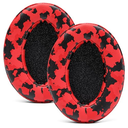 WC Wicked Cushions PadZ - Thick & Soft Ear Pads for ATH M50X / M40X / SteelSeries Arctis/HyperX Cloud & Alpha/Logitech G Pro X/Compatible with Over 50 Headphones | Red Camo - color: Red Camo