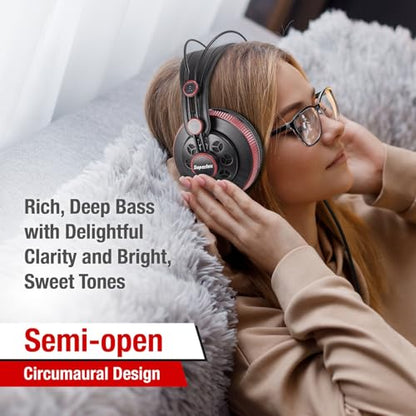 Superlux HD681 AIR Semi-Open Studio Headphones, 50mm Drivers, 32Ω, Black - size: HD681AIR