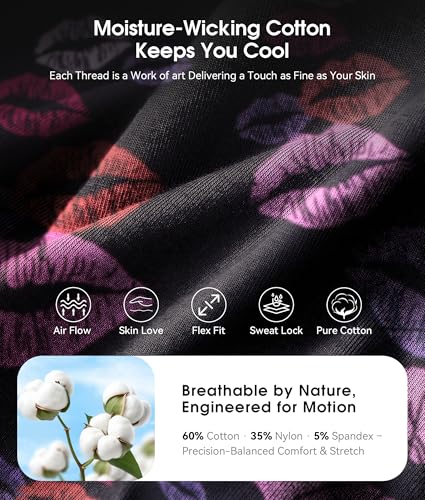 MUSICOZY Bluetooth 5.4 Sleep Headphones Headband Sports Wireless Audio | Earbuds 2 in 1 Design with Breathable Stretch Fabric, HD Stereo Sound Speakers for Workout Yoga Running, Nighttime Sleep Use - color: Rainbow Lip