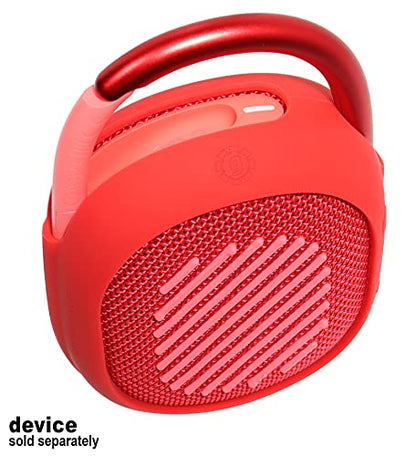 GETGEAR Silicone Cover Compatible with Clip 4 Portable Speaker(Red) - color: Red