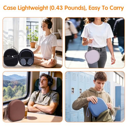 Headphone Headset Case Compatible with Sony WH-CH720N WH-CH520 WH-CH510 WH-CH710N XB900N WH-CH700N Noise Canceling Wireless Headphones,Hard Shell Travel Carrying Headset Cases, Orange (Case Only) - color: Orange