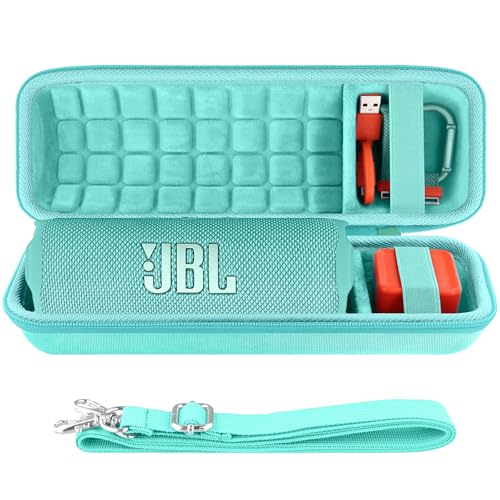 co2CREA Hard Travel Case for JBL Flip 7/6/5/4 Speaker, Mint Green - color: Mint Green Case