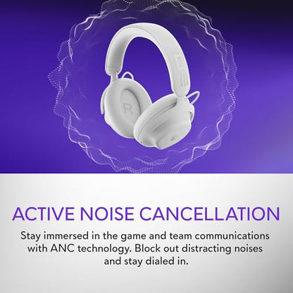 Alienware Pro Wireless Gaming Headset, ANC | 2.4GHz Connection, 50mm Drivers, Hi-Res Audio, Lunar Light, Gaming Ready - color: Lunar Light