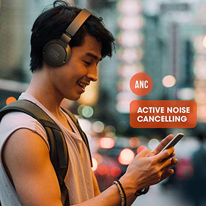 JBL Tune 660NC - Active Noise-Cancelling Headphones - Blue | Active Noise Cancelling, JBL Pure Bass Sound, Up to 44 hours of battery life with ANC, Wireless Bluetooth Streaming - color: Blue