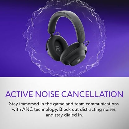 Alienware Pro Wireless Gaming Headset, ANC | 2.4GHz Radio, 50mm Graphene Drivers, Hi‑Res Audio, 20Hz‑40kHz, Transparency Mode, Dark Side of the Moon - color: Dark Side of the Moon