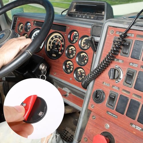2pcs Cb Radio Mic Holder, Microphone Hanger Round Knob Mic Holder Mount with Adhesive Back Ham Radio Accessories for Alinco Anytone Bao-Feng
