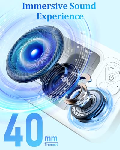 Shower Phone Holder Waterproof with Wireless Bluetooth Speaker | 360° Rotation Wall Mount Phone Holder for Shower, Anti-Fog High Sensitivity Shower Phone Case for Bathroom Bathtub Kitchen
