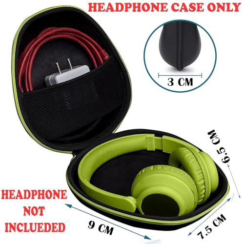 Hard Shell Case for Over The Ear Headphones with Full Protection Compatible with All Branded and Non-Branded Headphone Universal Hard EVA Shell Storage Bag with Zipper