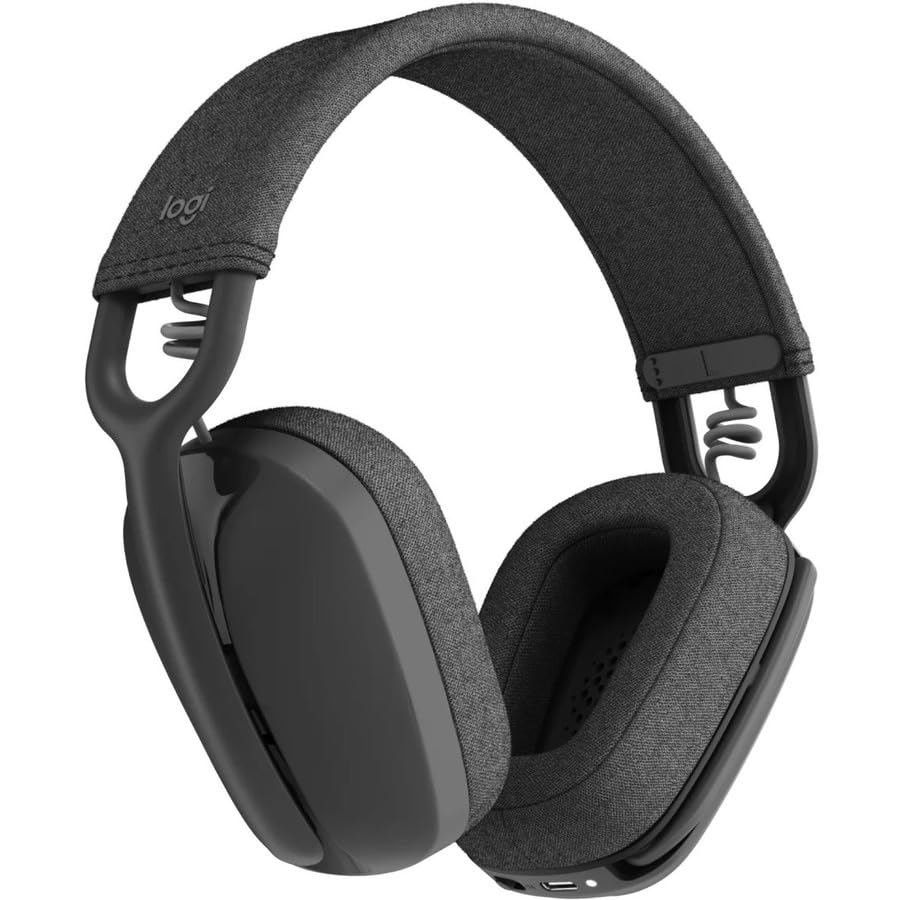 Logitech Zone Vibe Wireless Bluetooth Headphones Noise Canceling Mic | Bluetooth, USB-A, USB-C, for Google Meet, Google Voice, Zoom, Mac/PC - size: One Size, style: UC (with dongle)