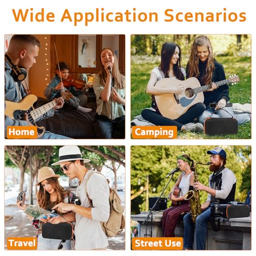 Wireless Microphone Case Compatible with J-B-L wireless Two Mic System, Partybox Mic Portable Storage Bag for Singing Karaoke, Handheld Mic Carrying Case for Receiver, Battery, Adapter(Box Only)