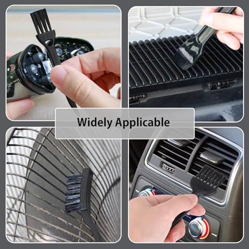 10PCS Anti Static Brush Kit, Small Cleaning Brushes for Keyboard PCB Motherboards Circuit Boards Electronic Devices Tool Set, Black