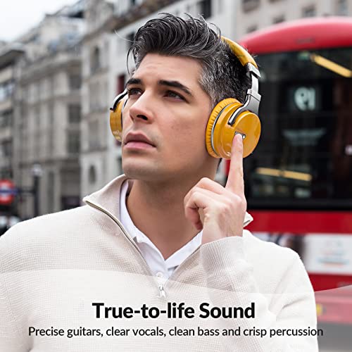 Million Sold 10 Years Classic E7 Active Noise Cancelling Headphones with Upgraded Noise Cancellation, Bluetooth Headphones Wireless with HD Sound Vivid Deep Bass, for Home Office Travel Gift Pcs - color: Yellow, style: E7 Wireless Active Noise Cancelling