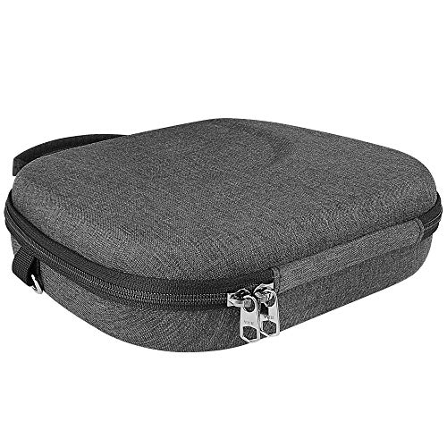 Geekria Shield Headphones Case Compatible with HyperX Cloud Stinger S, Cloud Flight Gaming and More, Replacement Hard Shell Travel Carrying Bag with Cable Storage (Dark Grey)