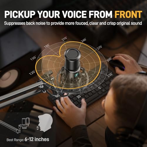 MAONO USB Condenser PC Microphone for Record Podcast Stream Singing Vocal