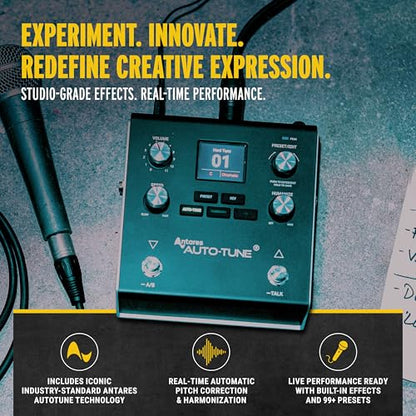 HeadRush VX5 Vocal Effects AutoTune Pedal | Antares Auto-Tune, Vocal Effects, Vocal Harmony, Real Time Pitch Correction, Audio Interface with Mic/Guitar Inputs - style: VX5 Vocal Effects Processor