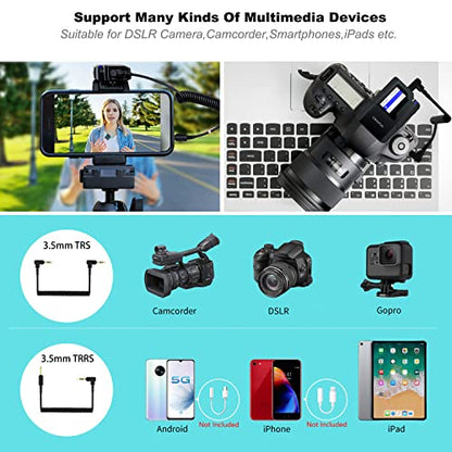 KIMAFUN Wireless Lavalier Microphone for Camera, Lapel Mic System for Vlogging Video Recording KM-G50-1 - size: 3.5MM-1Tx1Rx