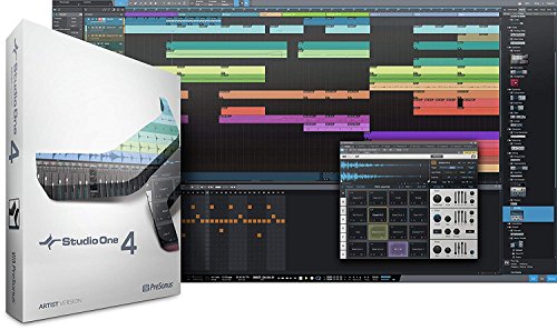 PreSonus Studio 24c 2×2 USB-C Audio/MIDI Interface + Studio One Artist DAW + Cardioid Condenser Microphone Kit with XLR Cable Shockmount Pop Filter Mic Stand and Headphones Bundle