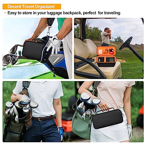 GPS Speaker Hard Carrying Case for Bushnell Golf Wingman View Golf Speaker | Bushnell Wingman GPS Golf Speaker Travel Protective Bag Storage Holder, Extra Mesh Pocket Fits Charging Cable Remote, Black - color: Black