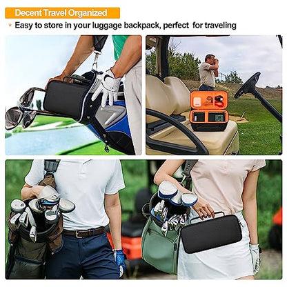 GPS Speaker Hard Carrying Case for Bushnell Golf Wingman View Golf Speaker | Bushnell Wingman GPS Golf Speaker Travel Protective Bag Storage Holder, Extra Mesh Pocket Fits Charging Cable Remote, Black - color: Black