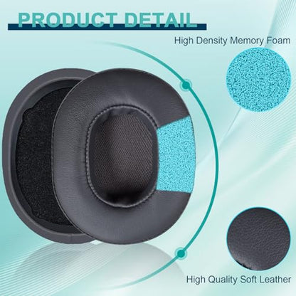 HAOMUK Replacement Ear Pads for Skullcandy Crusher Wireless/Evo/ANC Hesh 3/EVO/ANC, Headphones Ear Cushions, Headset Earpads, Ear Cups Cover-Titanium - color: Titanium