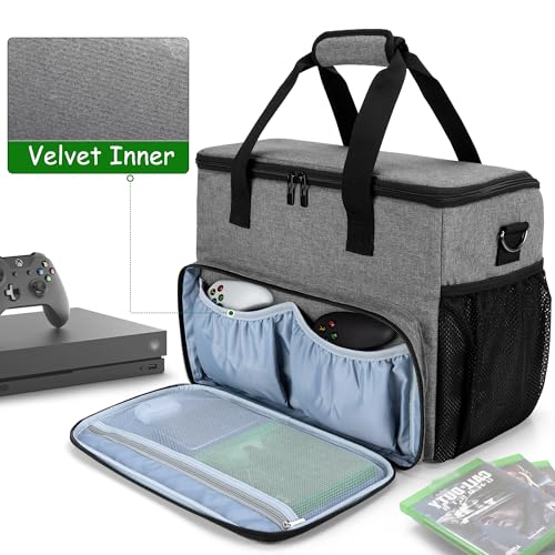CURMIO Game Console Case Compatible with Xbox Series S/One/One S/One X/360