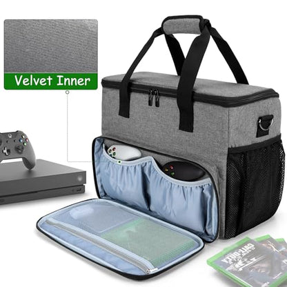 CURMIO Game Console Case Compatible with Xbox Series S/One/One S/One X/360