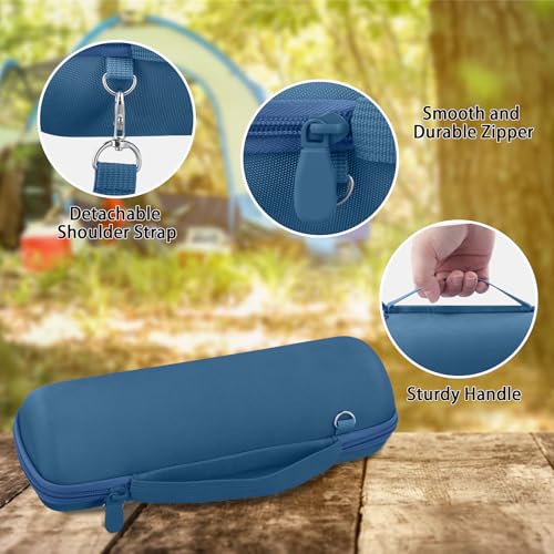 co2CREA Hard Travel Case for JBL Flip 7/6/5/4 Speaker, Light Blue - color: Light Blue Case
