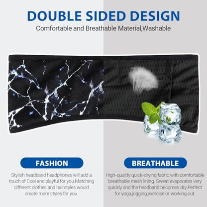 LC-dolida Sleep Headphones Bluetooth 5.4, Headband Headphones Earphones Wireless, Sleep Mask for Gifts,Workout,Jogging,Yoga（Lightning Pattern） - color: Lightning pattern