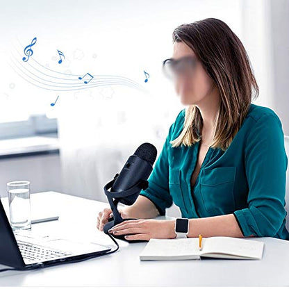 Microphone PC Condenser Vocals Recording Studio for Video Chatting Game Podcast
