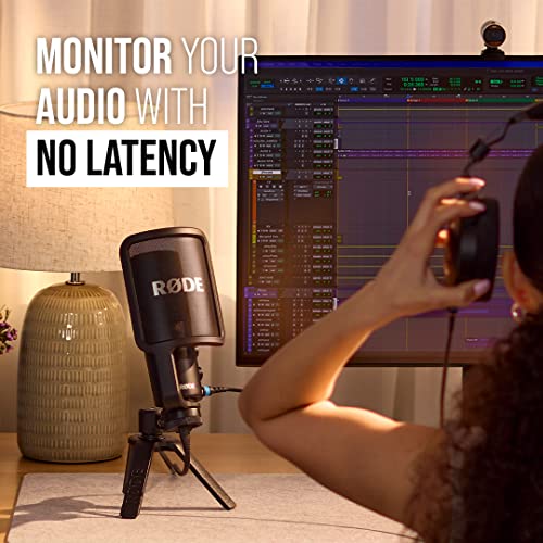 RØDE NT-USB+ Professional-Grade USB Condenser Microphone for Recording
