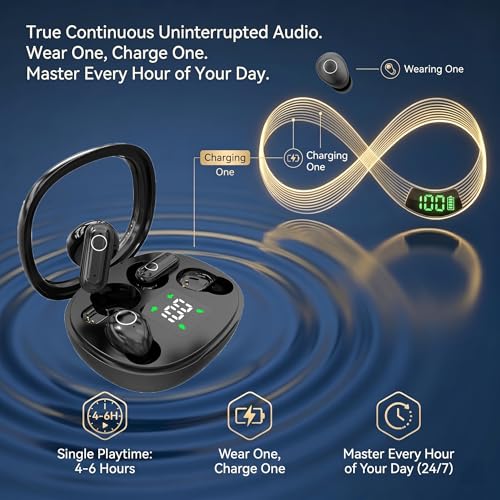 Wireless Earbuds, 2 in 1 Case(Mini Sleep Earbuds & Semi-In-Ear Headphones), Bluetooth Earphones with LED Power Display,Smallest Invisible Earbuds for Small Ears Canals Side Sleepers, Sports, Work - color: Purple