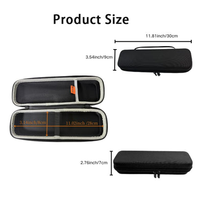 Wireless Microphone Case for 1, Hard Carrying Travel Cases for SMM 107 Handheld Dynamic Microphone Mic Bag with EVA Hard Shell Exterior Compatible with 11.2" x2" Wireless Mic-Case Only